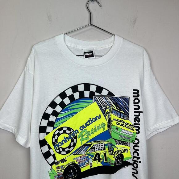 Vintage Manheim Auctions Racing T-Shirt 90s - Picture 2 of 8